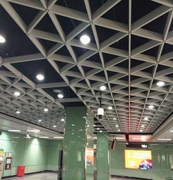 广州铝格栅生产厂家 室内铝格栅天花吊顶装饰材料效果图