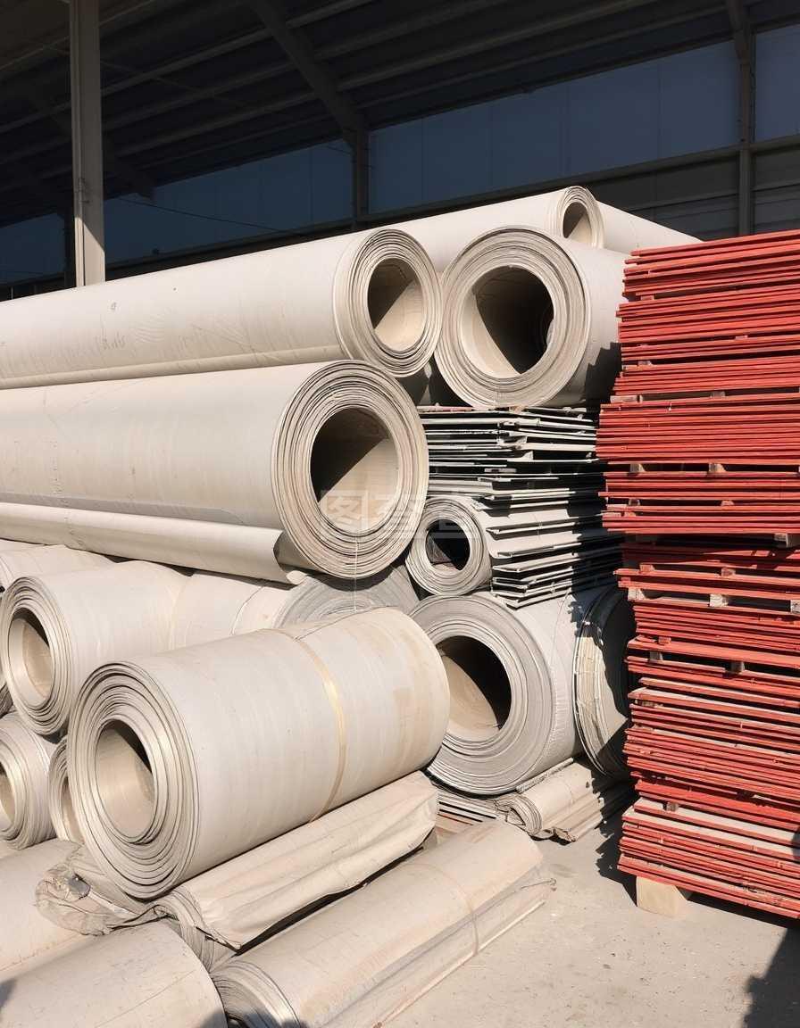 金属卷.建筑材料的储存